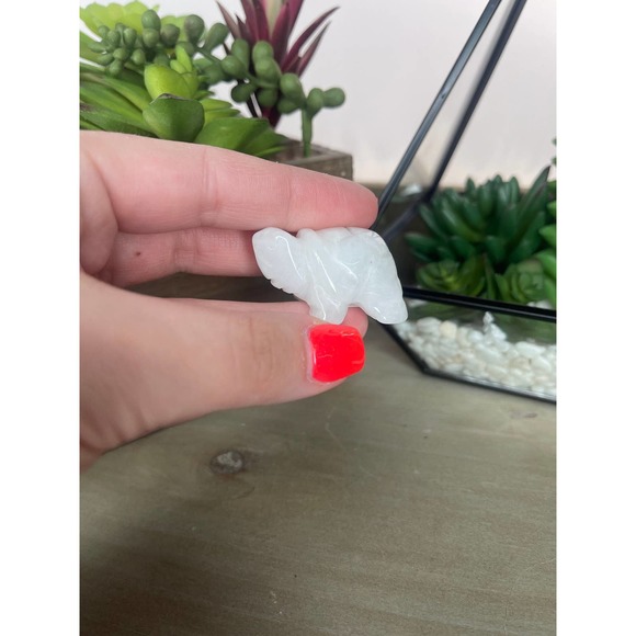 White Jade Turtle Polished Carving - Picture 9 of 10